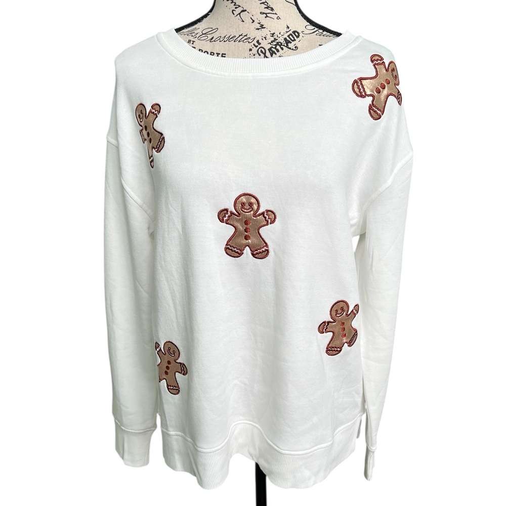 Jane+Delancey White Gingerbread Sweatshirt